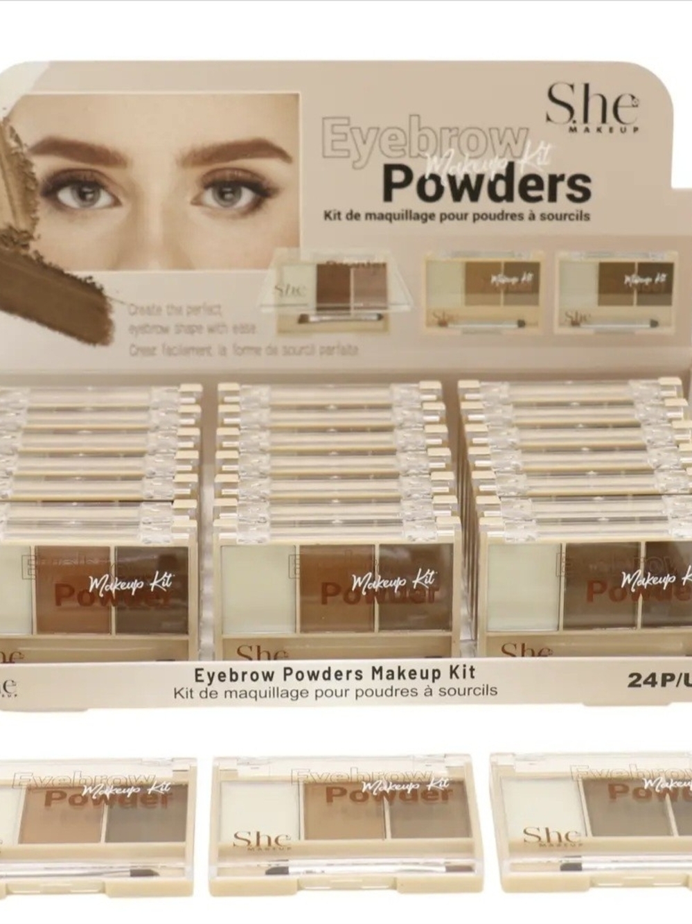Eyebrow Powders Makeup Kit - Natural Brown